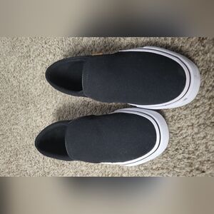 Nike Black Canvas Slip-On Loafers